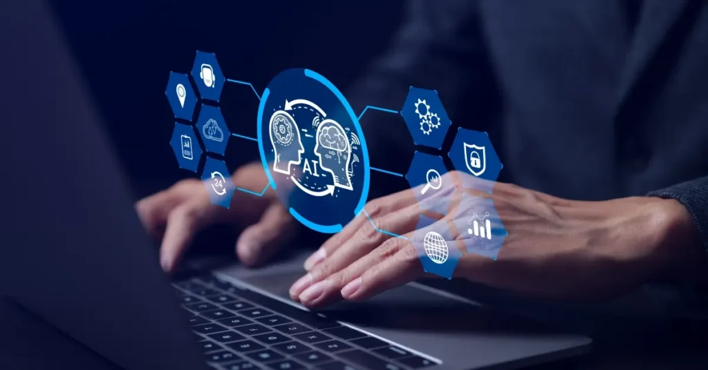 Customer engagement team utilizing AI to personalize interactions.