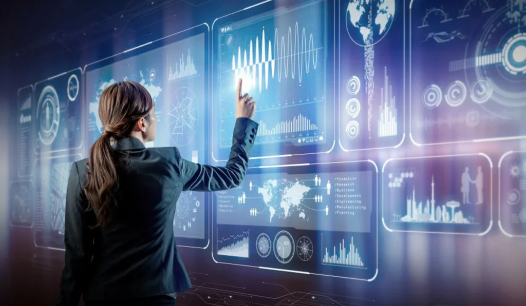 Team analyzing AI-powered insights to uncover new business opportunities and strategies.