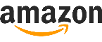 Amazon logo with black text and a yellow arrow smile.